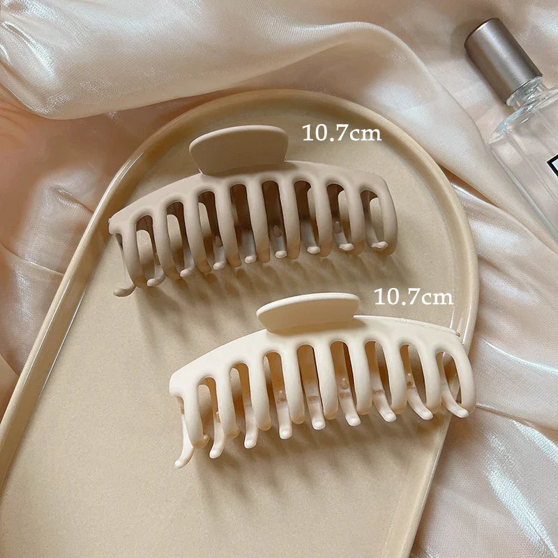 Kopfbedeckung Set Neue Damenmode Krallenclip Kaffee Schwarz Acryl Große Haarklammer Koreanisch Für Mädchen Clip Barrette Haarschmuck