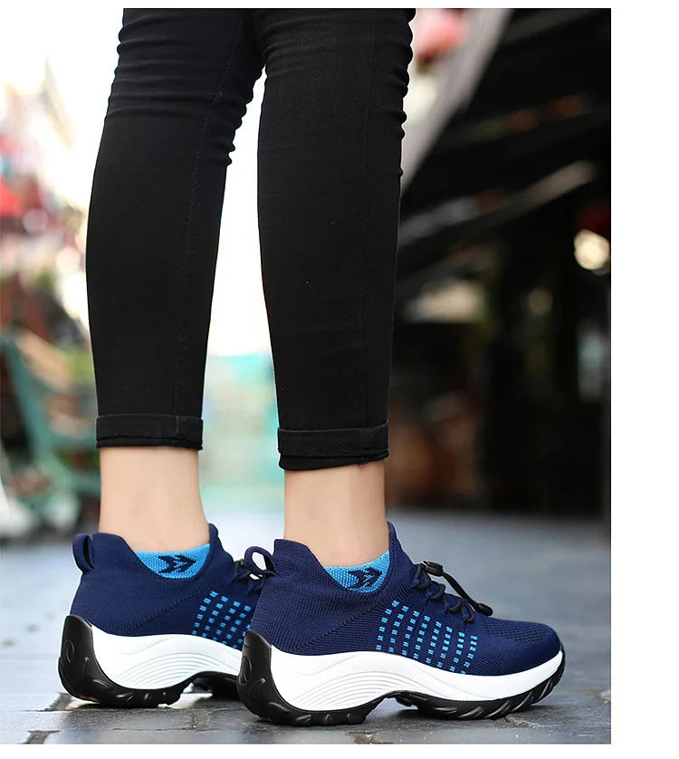 Sneakers Damen Orthopädische Sneakers Damen Plattform Weiß Schwarz Rot Sportschuhe Damen Freizeitschuhe