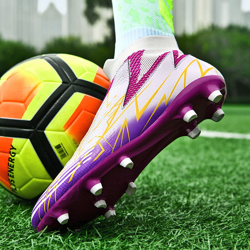 Fußballschuhe ohne Schnürsenkel Professionelle Fußballschuhe Herren Atmungsaktive Fußballschuhe Rutschfest Outdoor Training