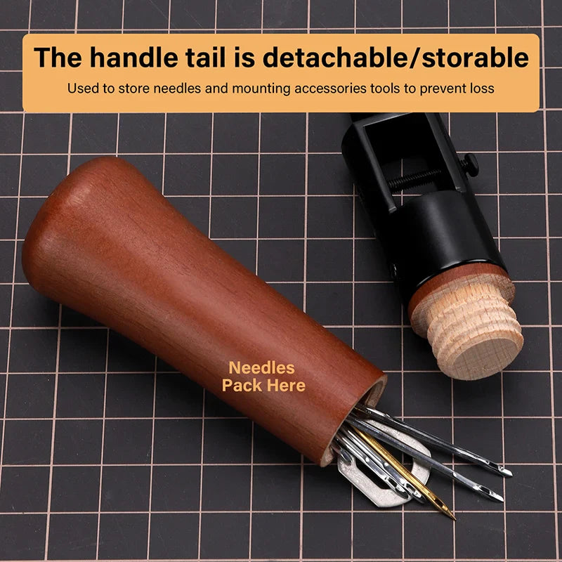 WUTA Leder Nähahle Faden Kit – Speedy Stitcher DIY Leder Handwerks Rand Nähwerkzeuge, Schuhmacher und Canvas Reparatur Kit