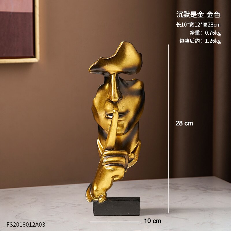 Goldene dekorative Tierstatue