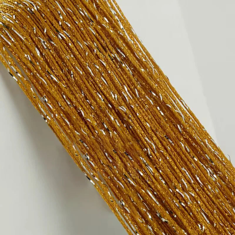 Elegante Silbergraue Quastenvorhang - 100x200cm
