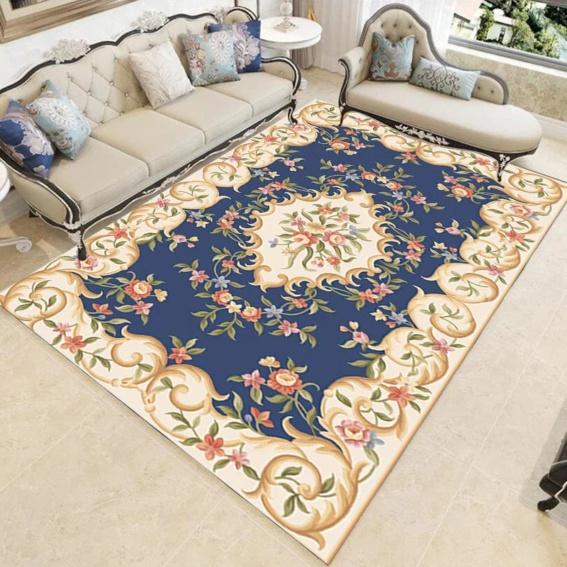 Nordic Schlafzimmer Dekor Teppiche rutschfest Waschbar Veranda Boden Matte Esszimmer Lounge Teppich Retro Ethnischen Stil Teppiche für Wohnzimmer