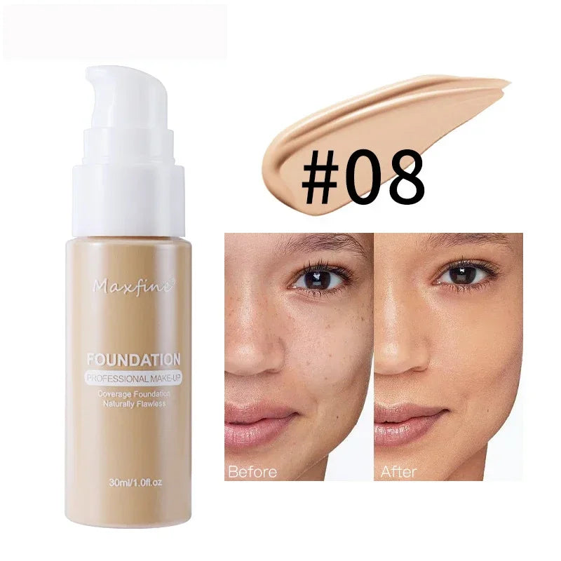 Sandsberg | Flüssige Gesichtsfoundation Creme Öl-Kontrolle BB Creme Matte Basis Aufhellende Concealer Langanhaltende Vollabdeckung Damen Make-up Kosmetik