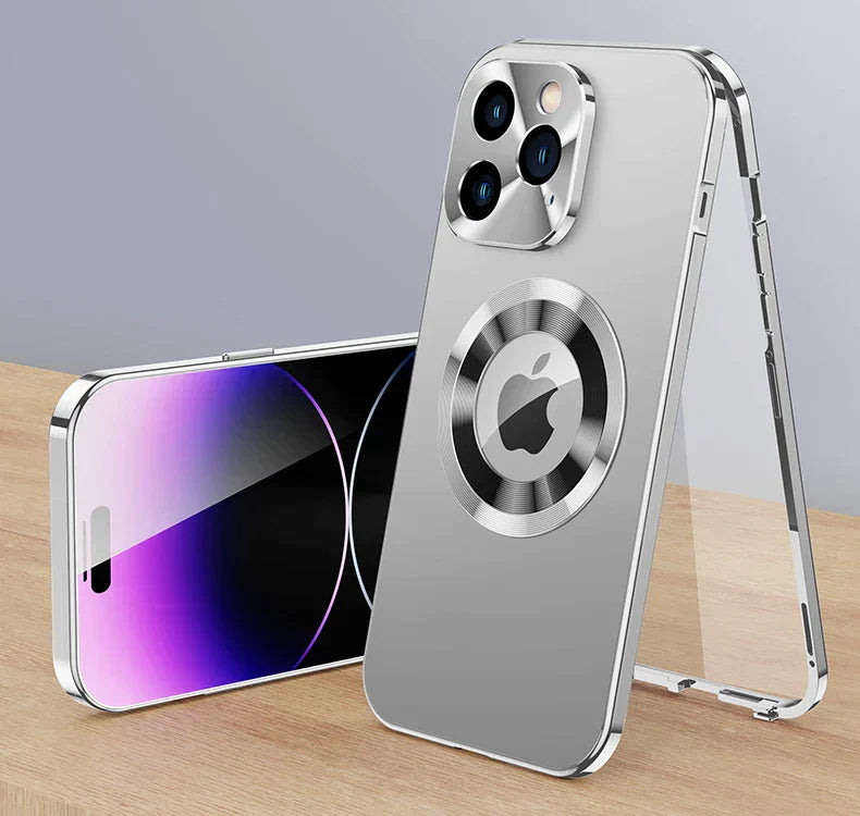 Case 360° Full Screen Lens Metall Magnetisch Magsafe Hüllen Aluminium für iPhone 15 14 13
