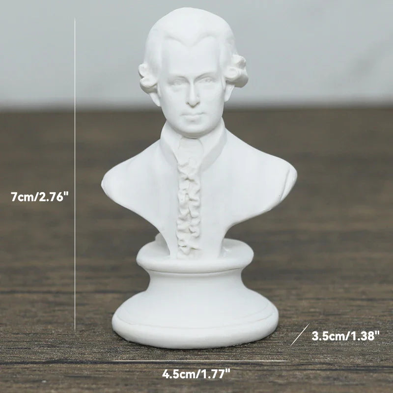 Griechische Mythologie Gott Göttin Held David Venus Mozart Büste Figurine Skulptur Statue Gips Skizze Übungsmodell Raumdekoration