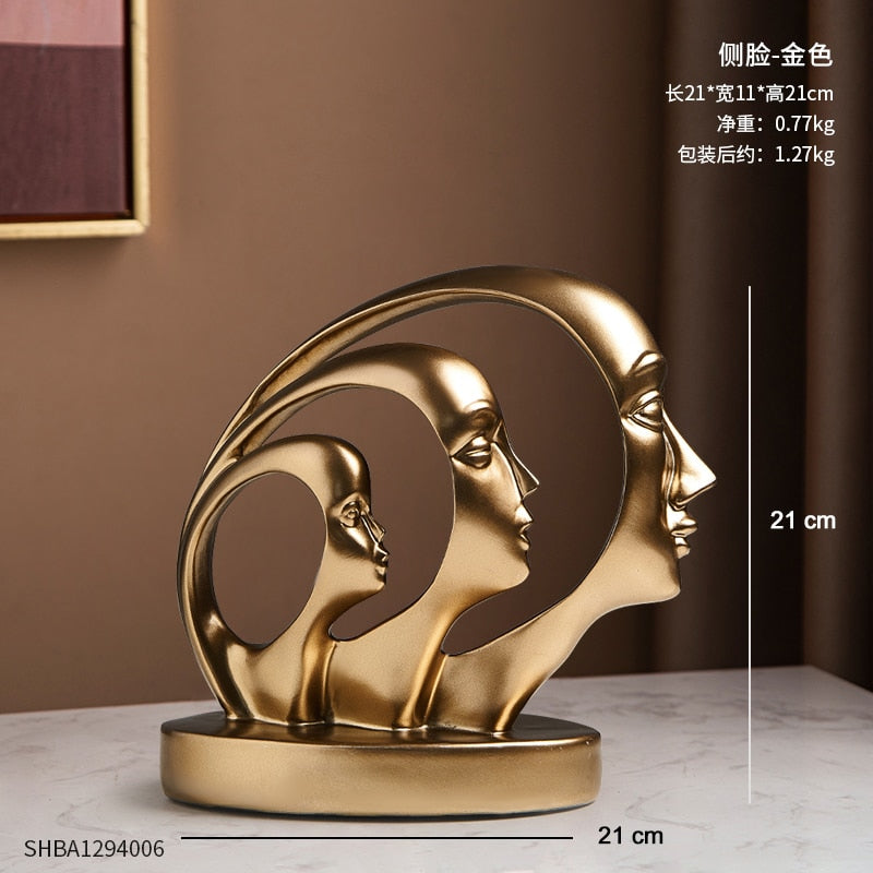 Goldene dekorative Tierstatue