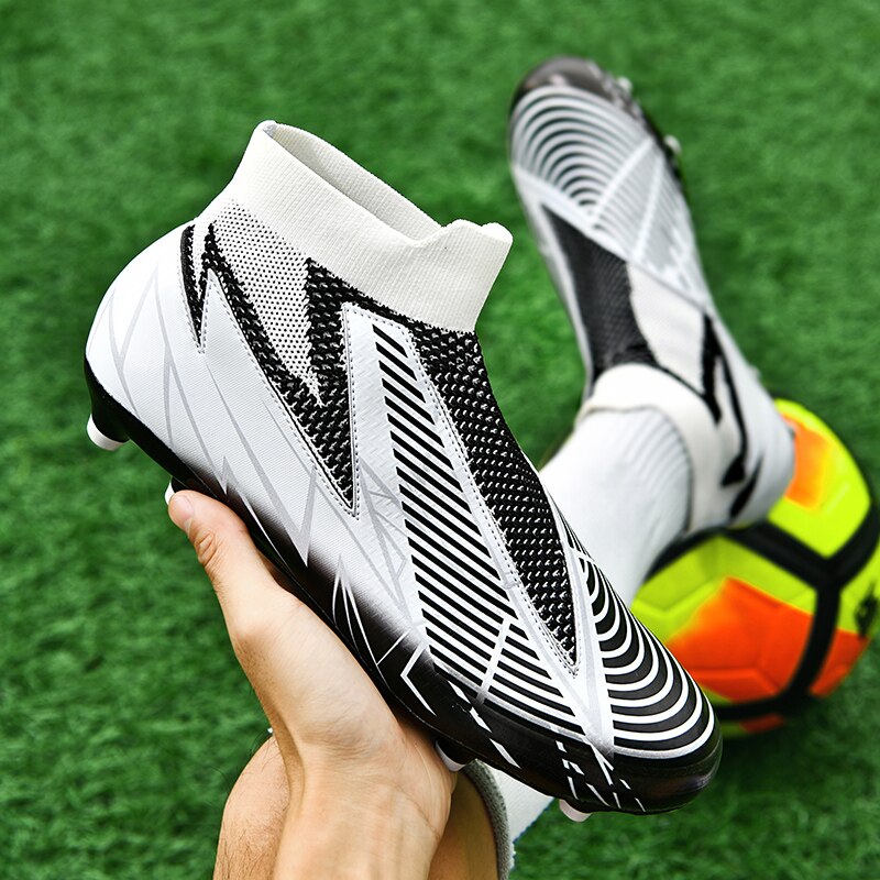 Fußballschuhe ohne Schnürsenkel Professionelle Fußballschuhe Herren Atmungsaktive Fußballschuhe Rutschfest Outdoor Training