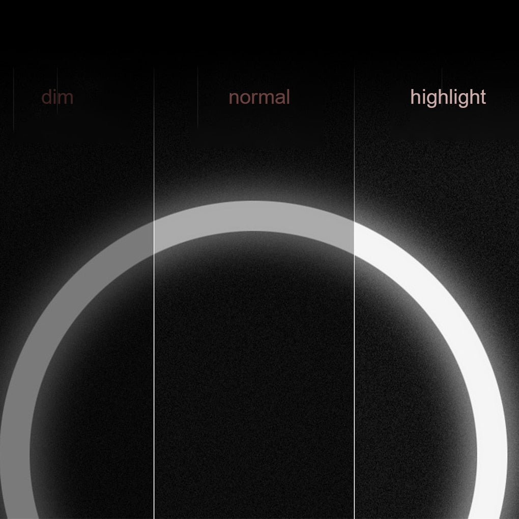 Glam️ | Schminkspiegel mit LED-Beleuchtung (USB-LED-Lichtleiste)