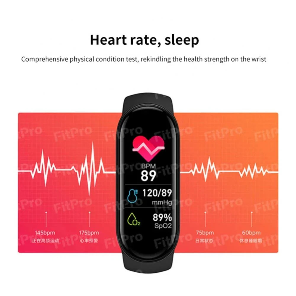 M7 Smart Watch Männer Frauen Smartband Herzfrequenz Smartwatch Fitness Tracker Blutdruck Sport Smart Bracelet für xiaomi iPhone