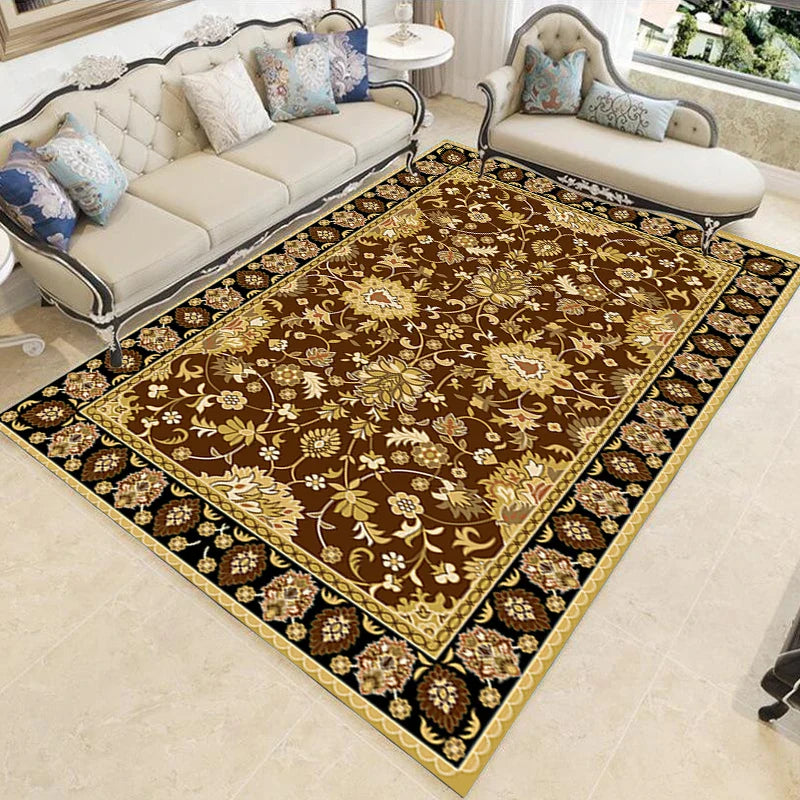 Nordic Schlafzimmer Dekor Teppiche rutschfest Waschbar Veranda Boden Matte Esszimmer Lounge Teppich Retro Ethnischen Stil Teppiche für Wohnzimmer