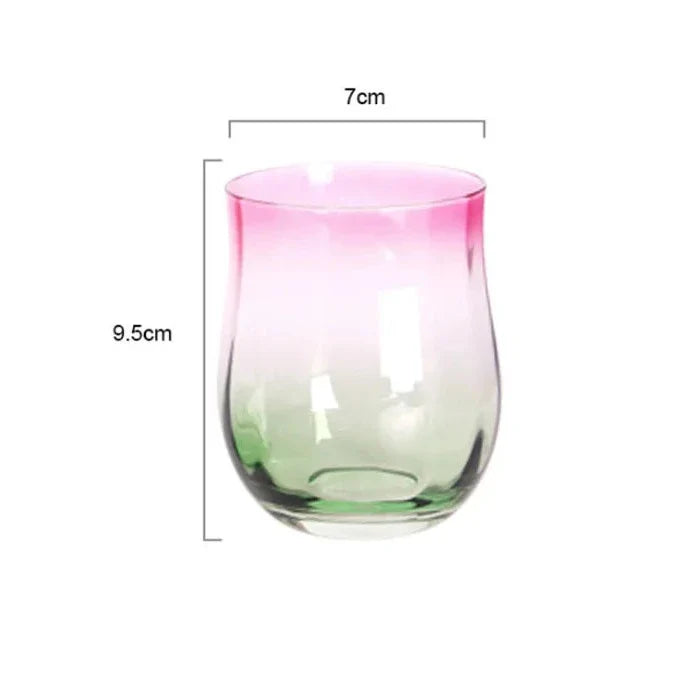 Glaswaren - Pink, Blau