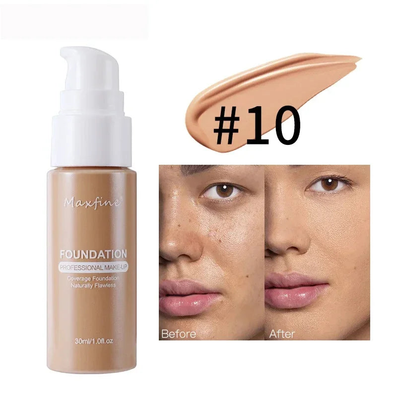 Sandsberg | Flüssige Gesichtsfoundation Creme Öl-Kontrolle BB Creme Matte Basis Aufhellende Concealer Langanhaltende Vollabdeckung Damen Make-up Kosmetik