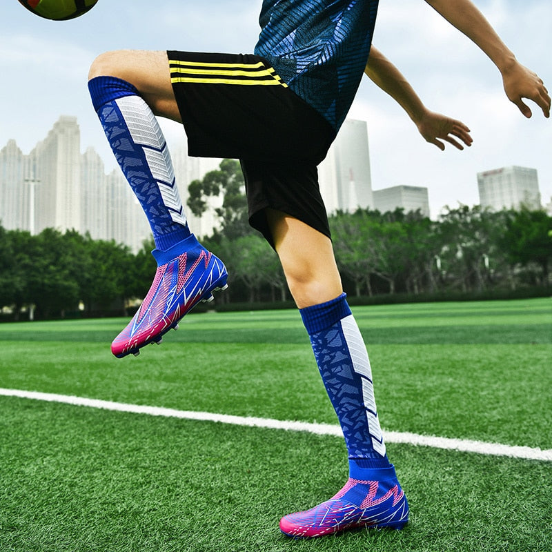 Fußballschuhe ohne Schnürsenkel Professionelle Fußballschuhe Herren Atmungsaktive Fußballschuhe Rutschfest Outdoor Training