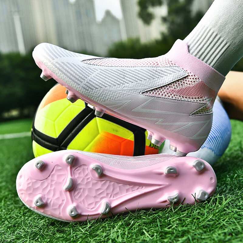 Fußballschuhe ohne Schnürsenkel Professionelle Fußballschuhe Herren Atmungsaktive Fußballschuhe Rutschfest Outdoor Training