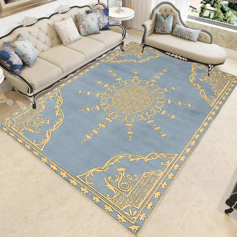 Nordic Schlafzimmer Dekor Teppiche rutschfest Waschbar Veranda Boden Matte Esszimmer Lounge Teppich Retro Ethnischen Stil Teppiche für Wohnzimmer