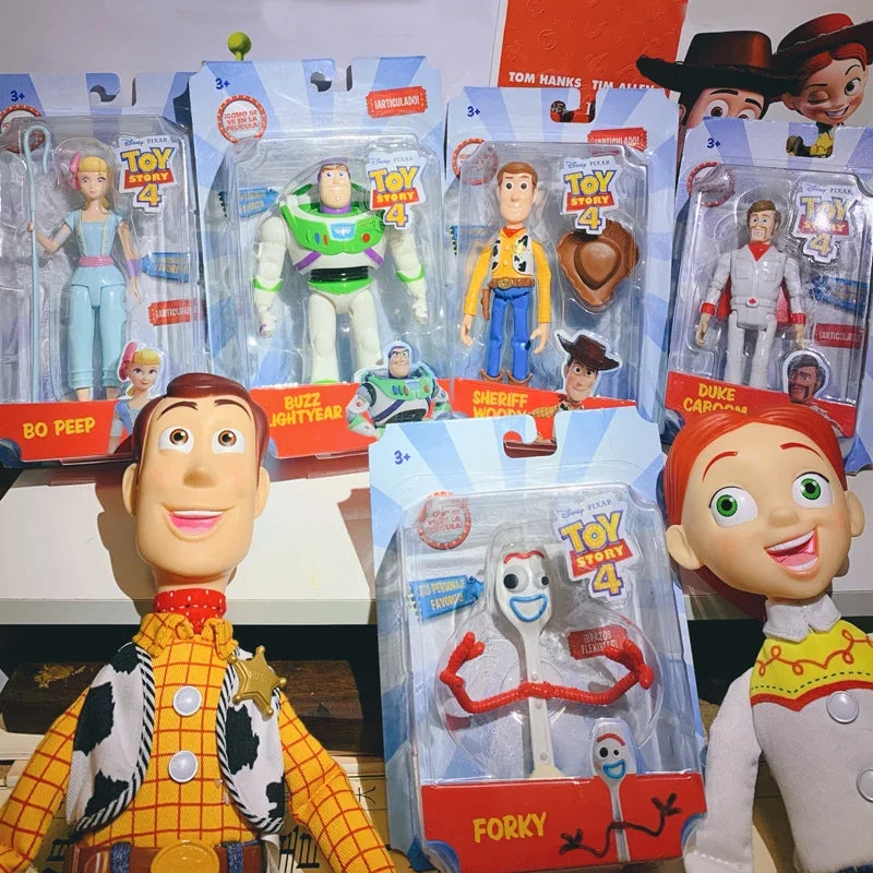 Toy Story Forky Buzz Lightyear Bobo Duke Caboom Jessie Woody Bo Peep Actionfigur Anime-Figur Spielzeug Puppe Geschenk Hamtory Modell