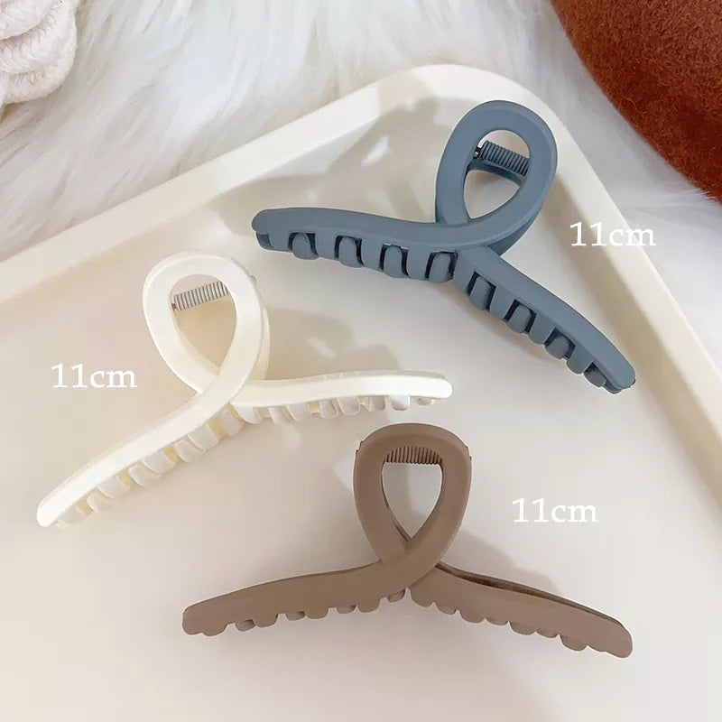 Kopfbedeckung Set Neue Damenmode Krallenclip Kaffee Schwarz Acryl Große Haarklammer Koreanisch Für Mädchen Clip Barrette Haarschmuck