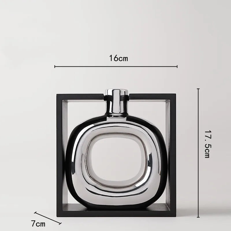 Silber Hohl Schnittvase