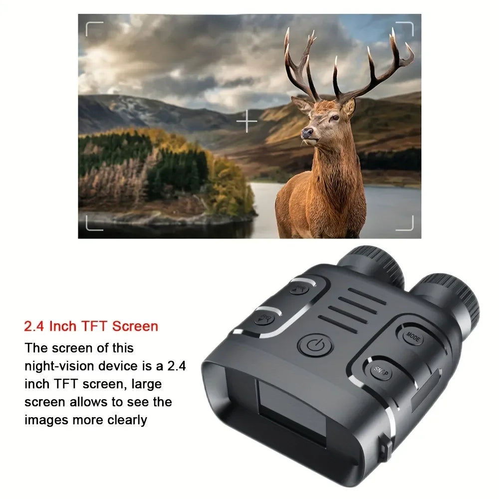 1080P Binokular Infrarot Nachtsichtgerät – 5X Digitalzoom für Tages-/Nachtgebrauch, Foto und Video – Ideal für Jagd und Bootfahren