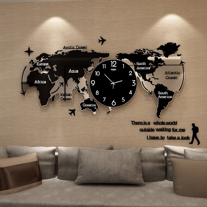 Artsy Time Einzigartige Acryl 3D DIY Wanduhr