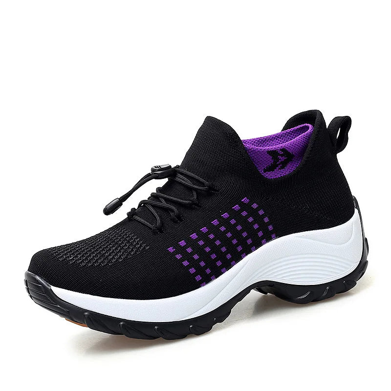 Sneakers Damen Orthopädische Sneakers Damen Plattform Weiß Schwarz Rot Sportschuhe Damen Freizeitschuhe