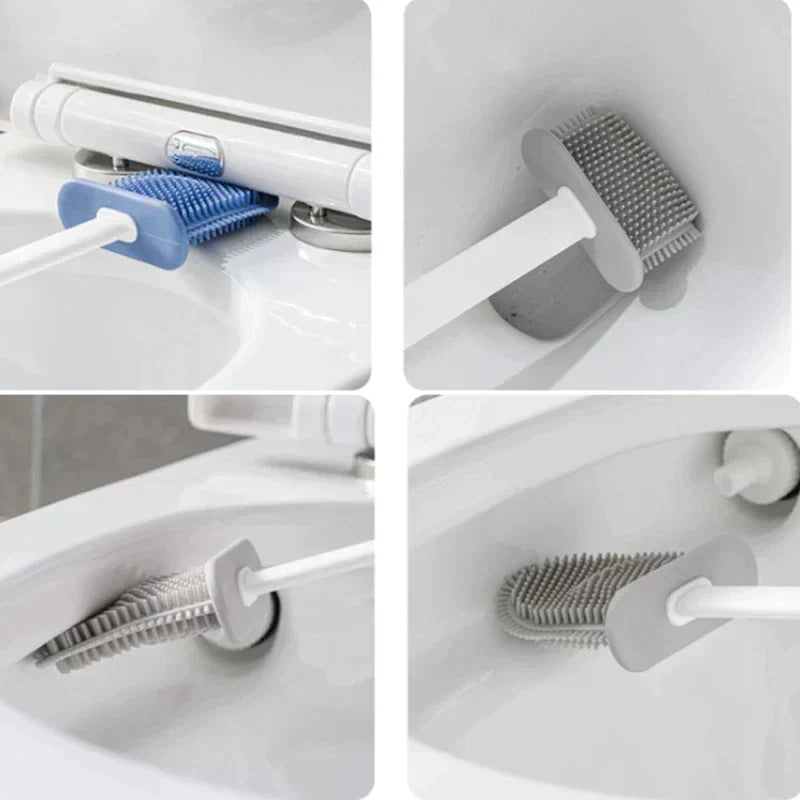 Silicone WC-Bürste mit Wandhalterung – Ultimative Hygienelösung
