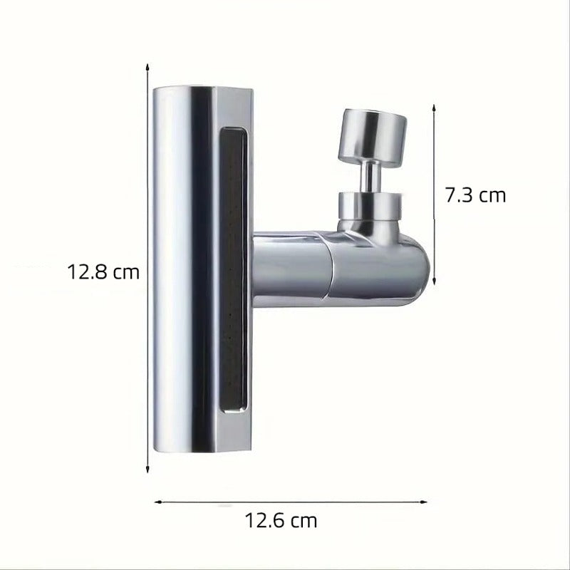 Multifunktionale Universelle Wasserhahnduschverlängerung, Wasserfall-Wasserhahnkopf, spritzsichere Wasserbesprühdüse für die Küche