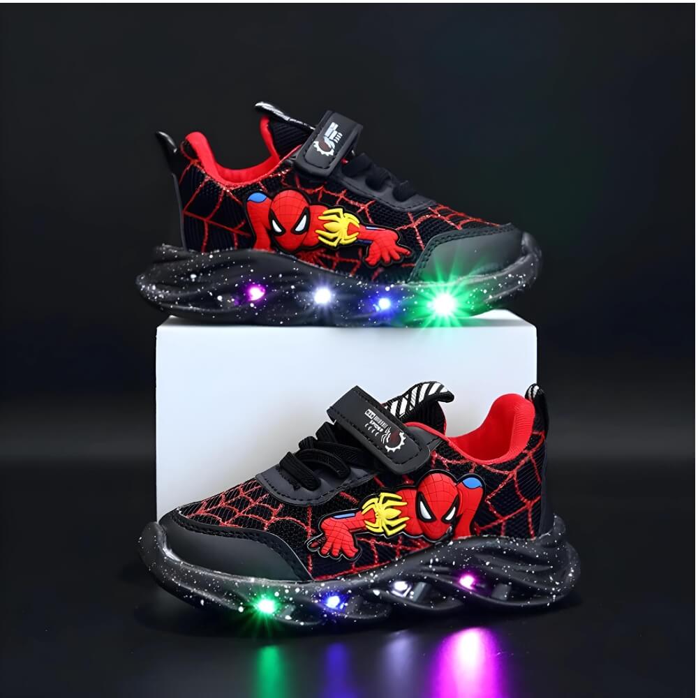Superhelden LED Sneakers - Leuchtende Kinderschuhe