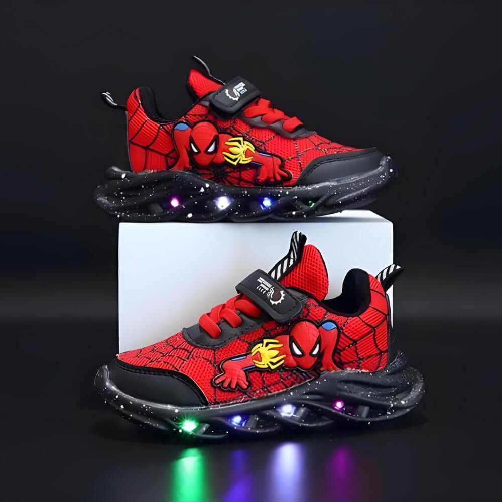 Superhelden LED Sneakers - Leuchtende Kinderschuhe