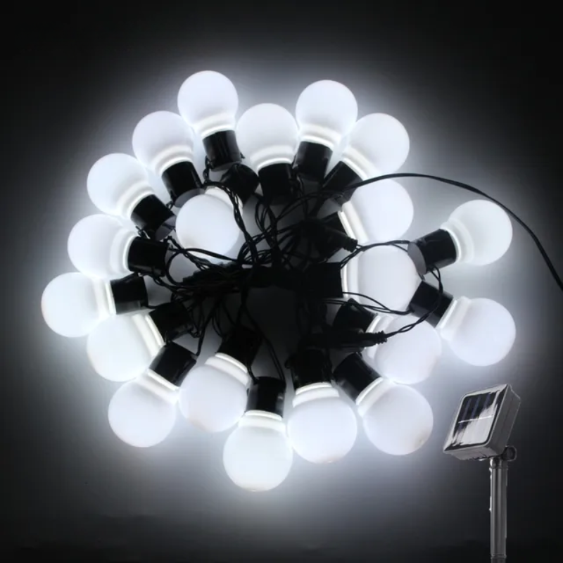 Wasserfeste Outdoor-Lichterketten - Solar-Gartenbeleuchtung für Balkon & Terrasse