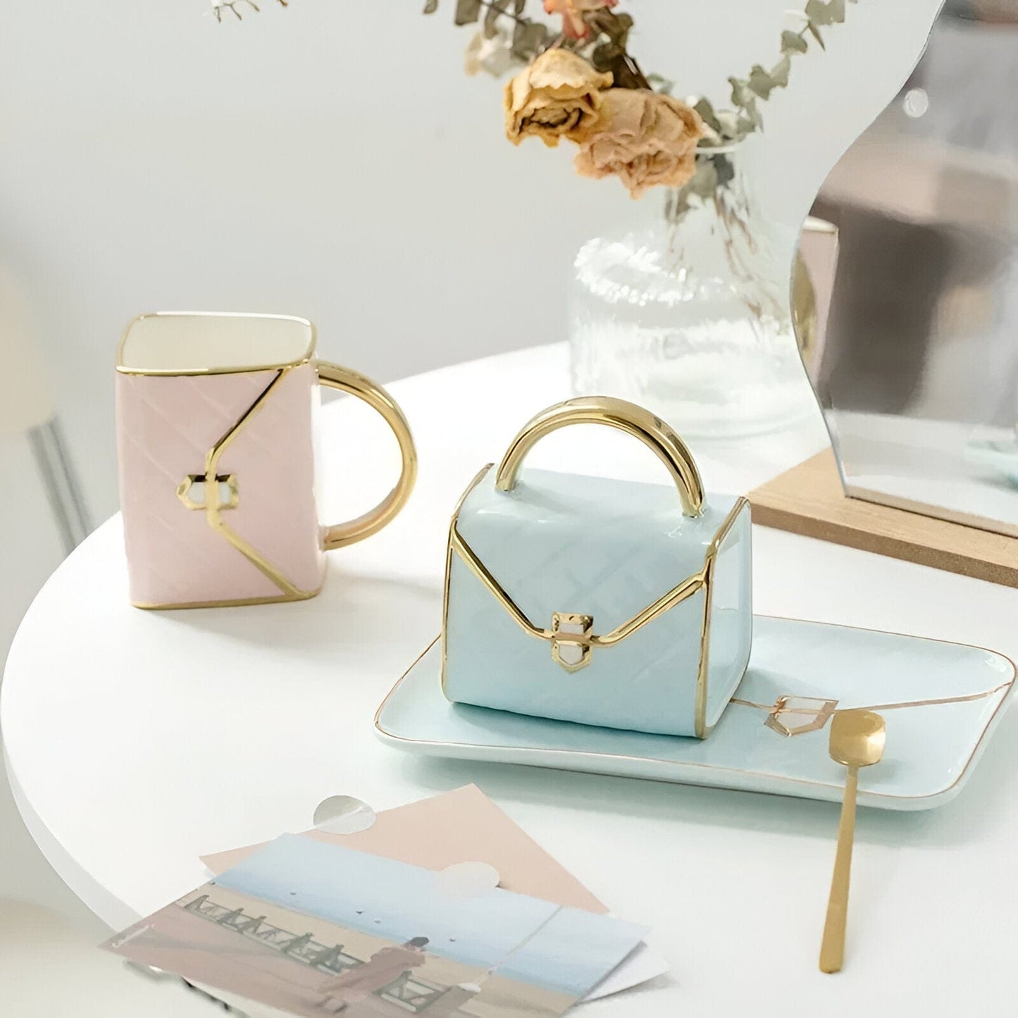 Chic Handtaschen Tassen Set