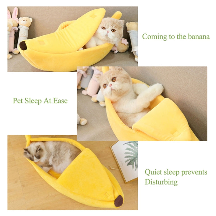 Sandsberg | Creative Kennel Banana Shape Cat Litter Winter Warm Pet Nest, Größe:XL(Grün)