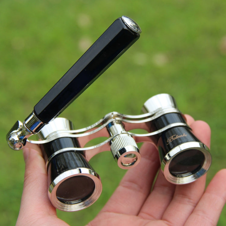 Sandsberg | Metall 3 X 25 Dame mit Griff Chrom Doppelzylinder Teleskop (Schwarz)