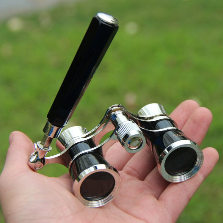 Sandsberg | Metall 3 X 25 Dame mit Griff Chrom Doppelzylinder Teleskop (Schwarz)