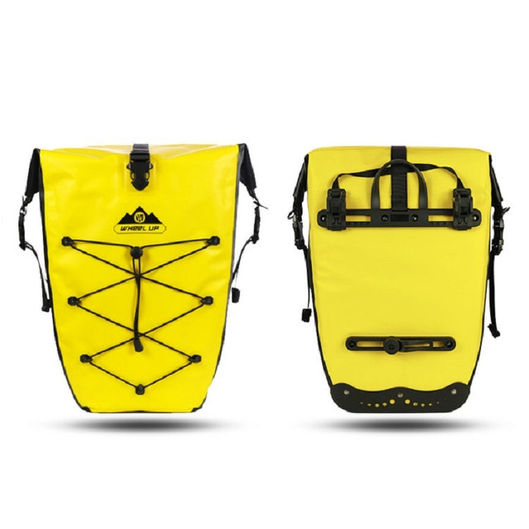Sandsberg | WHEEL UP 25L WHFS001 Wasserdichte Fahrradtasche Regal Tasche Unilateral Rahmen Tasche Langstrecken Fahrradtasche 25L(Gelb)