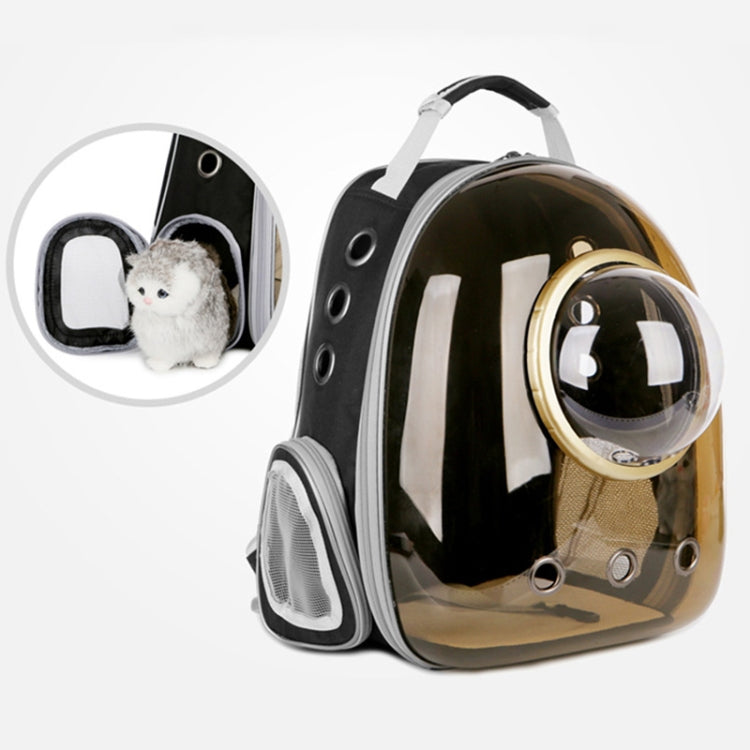 Sandsberg | Space Capsule Haustier Tasche Panoramadurchsichtig Katze Ausgehen Tragbarer Atmungsaktiver Rucksack mit Abdeckung (Rosa)