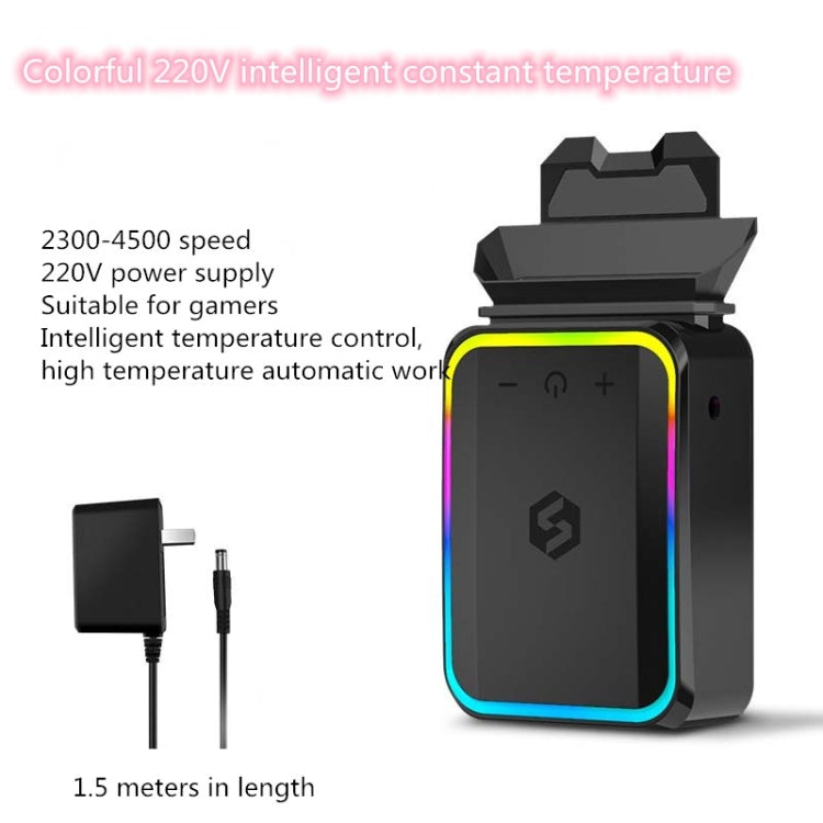Sandsberg | Suohuang Computer Notebook Abgasradiator Seitenansaugventilator Maschine für Lenovo/ASUS/Dell Laptops, Stil: Farblich-220V Intelligente Konstanttemperatur, CN Stecker