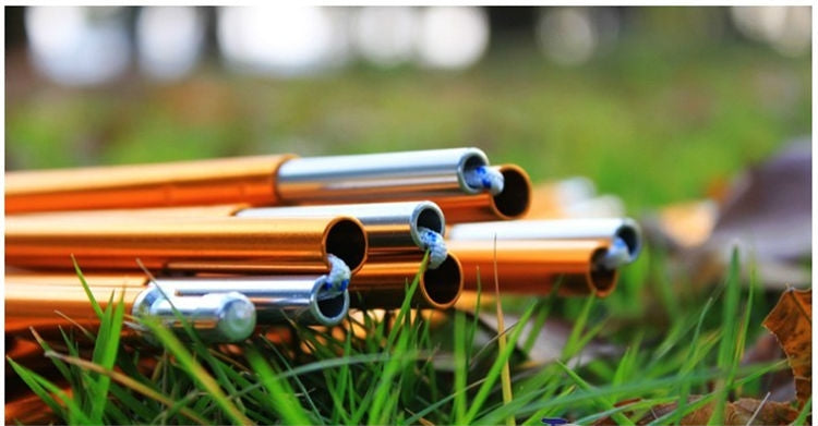 Sandsberg | 2 Stück Outdoor Camping Zeltpfosten Aluminiumlegierung Zeltstangen Zeltstützstäbe Zelt Zubehör