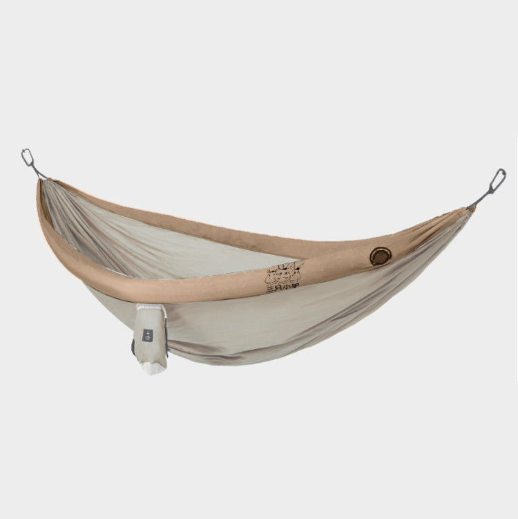 Sandsberg | Outdoor Doppel-Inflatable Hängematte Anti-Kipp Camping Schwinge, Größe: 270x140cm (Khaki)