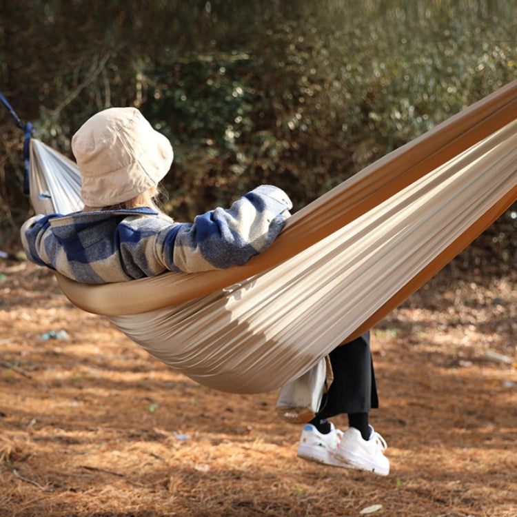 Sandsberg | Outdoor Doppel-Inflatable Hängematte Anti-Kipp Camping Schwinge, Größe: 270x140cm (Khaki)