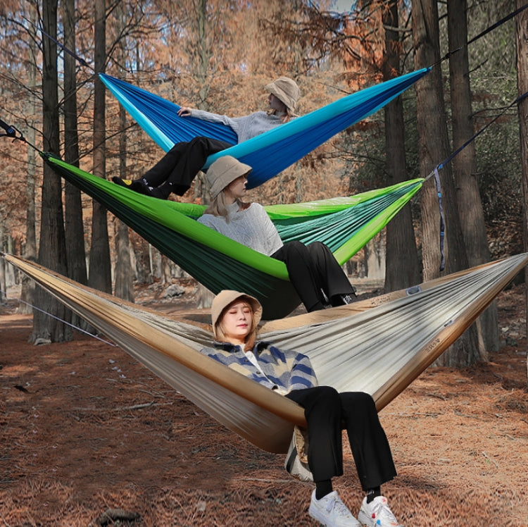 Sandsberg | Outdoor Doppel-Inflatable Hängematte Anti-Kipp Camping Schwinge, Größe: 270x140cm (Khaki)
