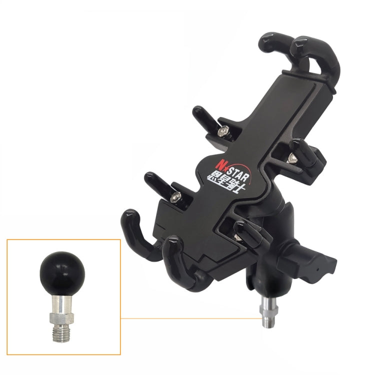 Sandsberg | N-STAR NJN001 Motorrad Fahrrad Kompatibel Handy Halter Aluminium Zubehör Fahrgeräte (Mit M10 Kugel)