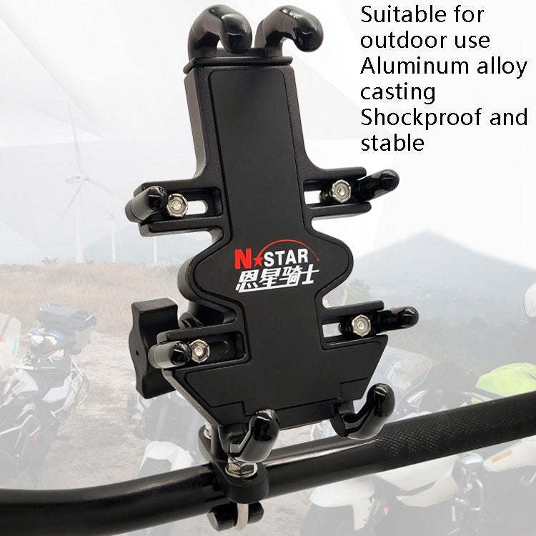 Sandsberg | N-STAR NJN001 Motorrad Fahrrad kompatibler Handyhalter Aluminium Zubehör Reitausrüstung (mit T Kopf)