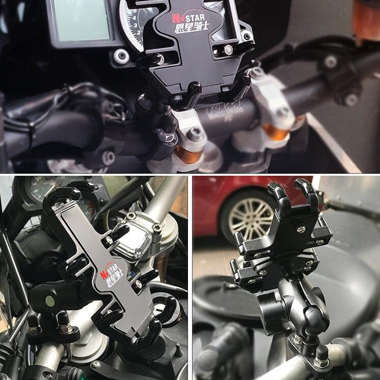Sandsberg | N-STAR NJN001 Motorrad Fahrrad Kompatibel Handy Halter Aluminium Zubehör Fahrgeräte (Mit M10 Kugel)