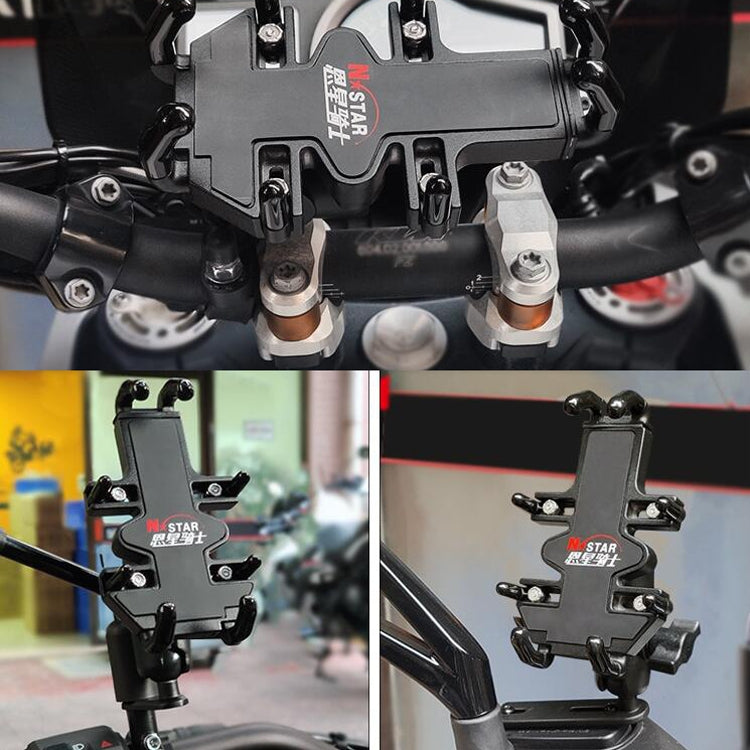 Sandsberg | N-STAR NJN001 Motorrad Fahrrad kompatible Mobiltelefon Halterung Aluminium Zubehör Fahrgeräte (Mit Hohlem M8 Ball)