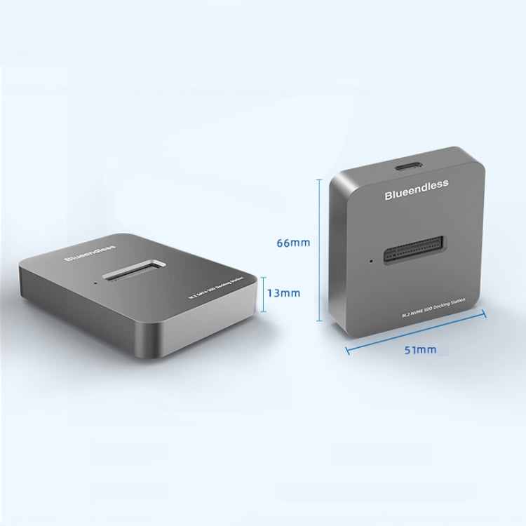 Sandsberg | Blueendless M.2 NGFF / NVME Solid State Drive Untere USB3.1 Notebook Externe SSD Mobile Festplatte Steckplatz, Stil: SD02 (M.2 NVME Protokoll)
