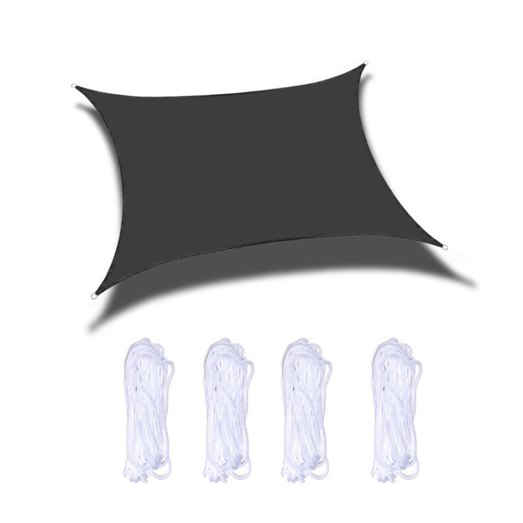 Sandsberg | Outdoor Garten Sonnensegel Wasserdicht Anti-UV Vordach, Größe: 4m x 4m (Schwarz)