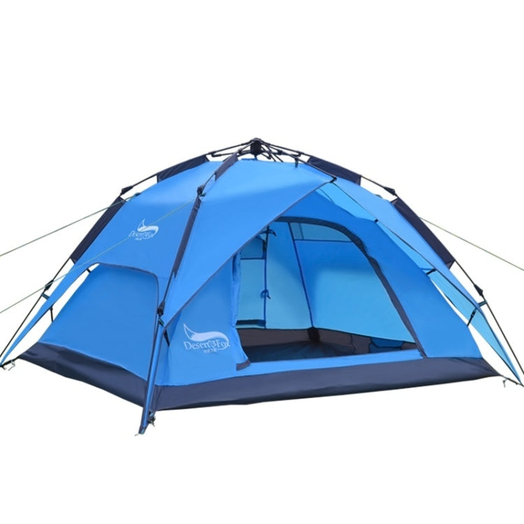 Sandsberg | Desert&Fox Outdoor Reise Camp Zelt Strand Automatisch Einfach Aufzubauendes Zelt für 3-4 Personen (Himmelblau)