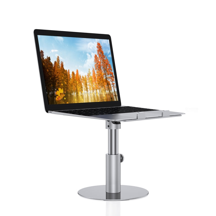 Sandsberg | Z30 360 Grad drehbarer Lifting Aluminiumlegierung Laptop Halter (Silber)